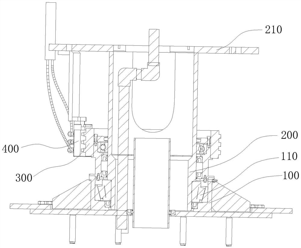 Rotating platform with circuit structure