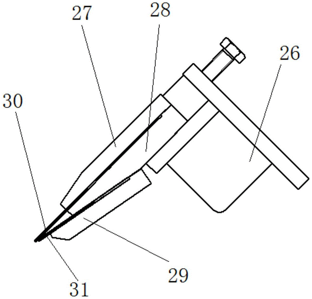 A scraper device for a gravure printing machine