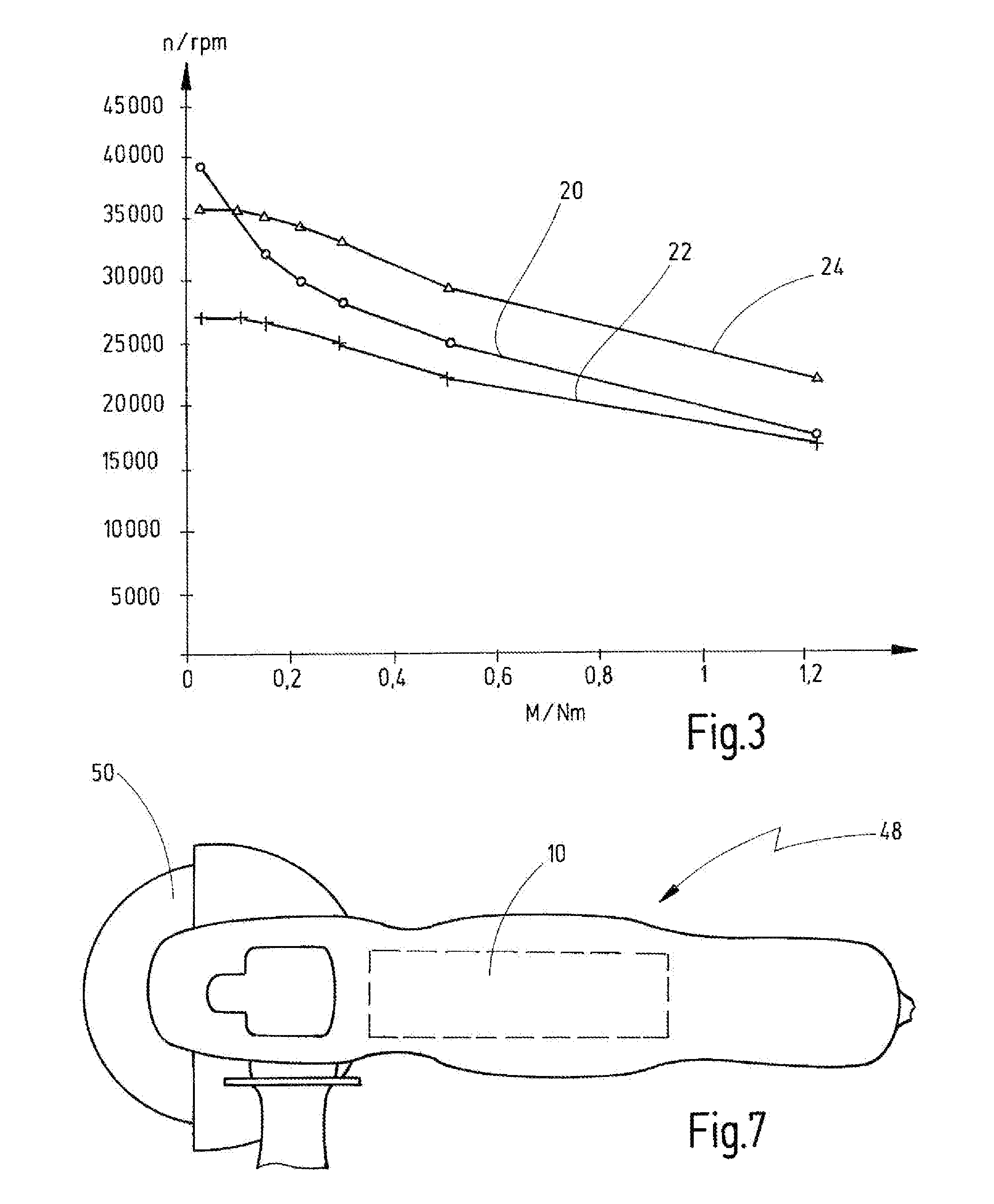 Series motor with permanent magnet