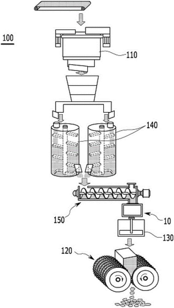 Apparatus for manufacturing coal briquette