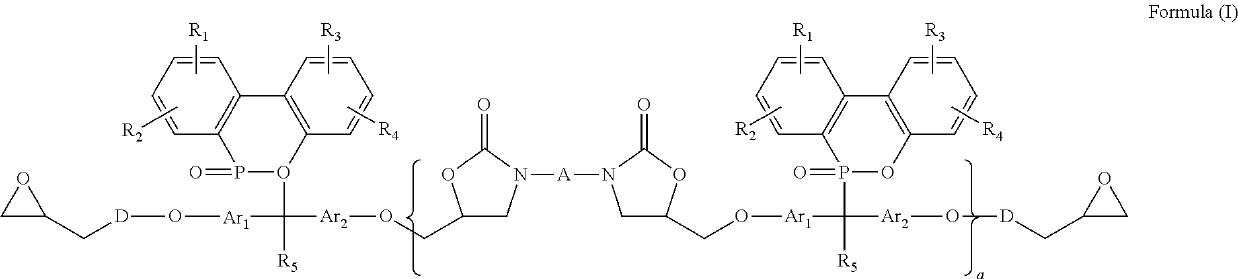 Phosphorous containing epoxy resins and process for synthesis