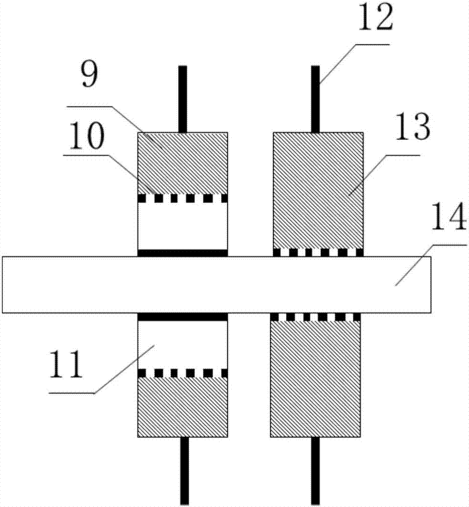 Rolling contact electric method real-time advance detection mounting device and method for tbm