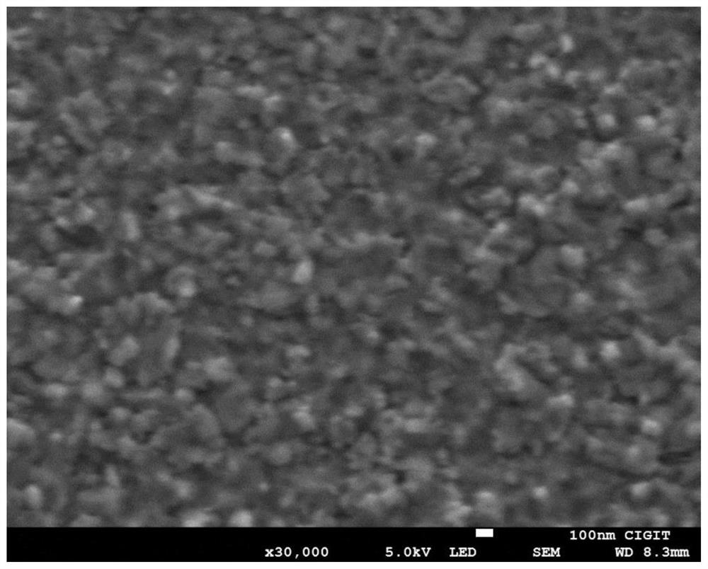 Vanadium-doped crystalline tungsten trioxide electrochromic film and preparation method thereof