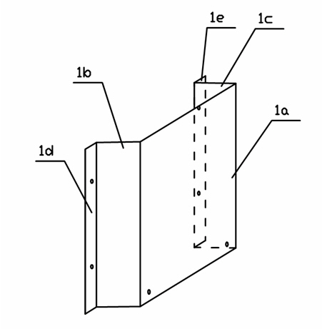 Mounting structure of electric energy meter