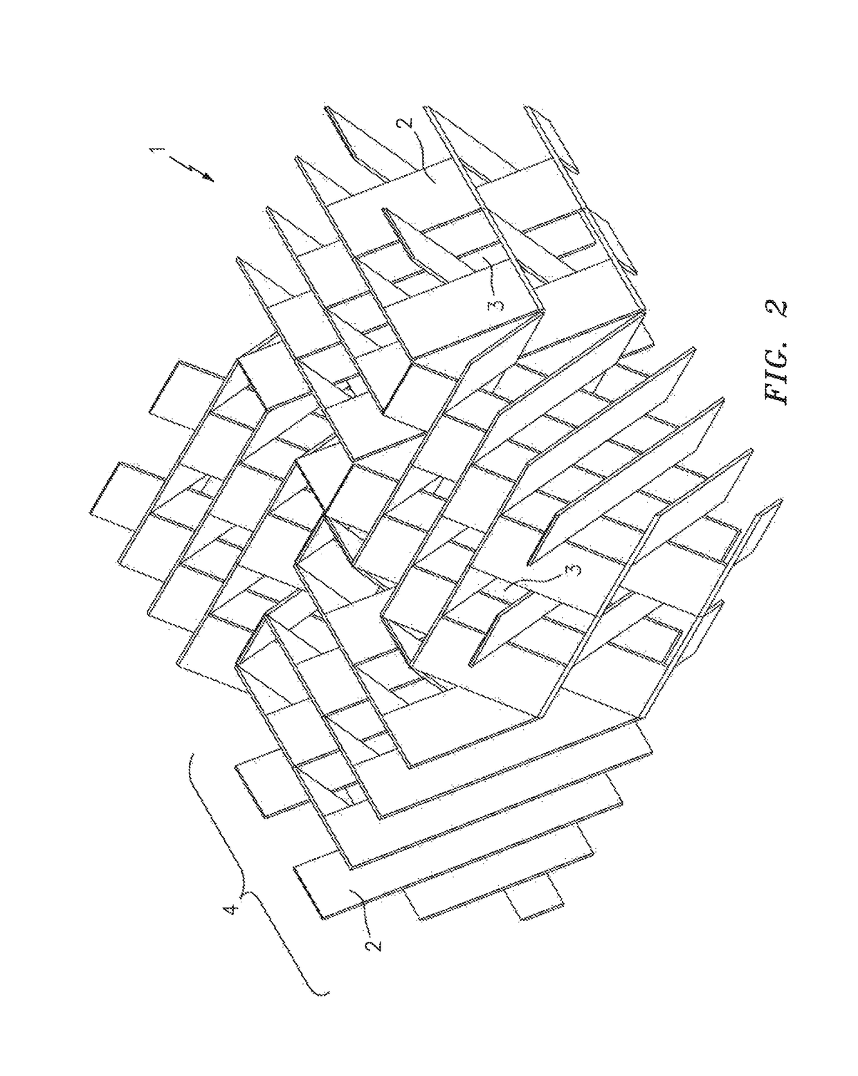 Multi directional device for vapor-solid mixing