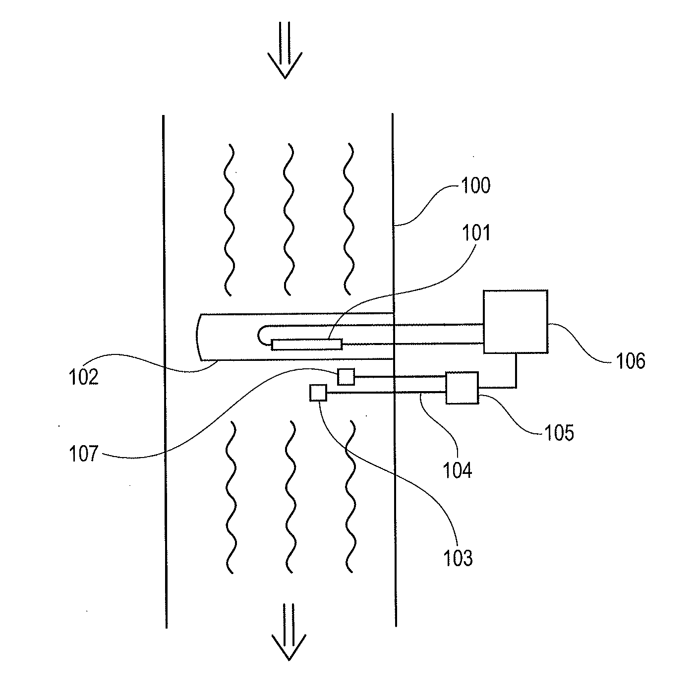 Control device for a UV-disinfecting system with broadband UV emitters