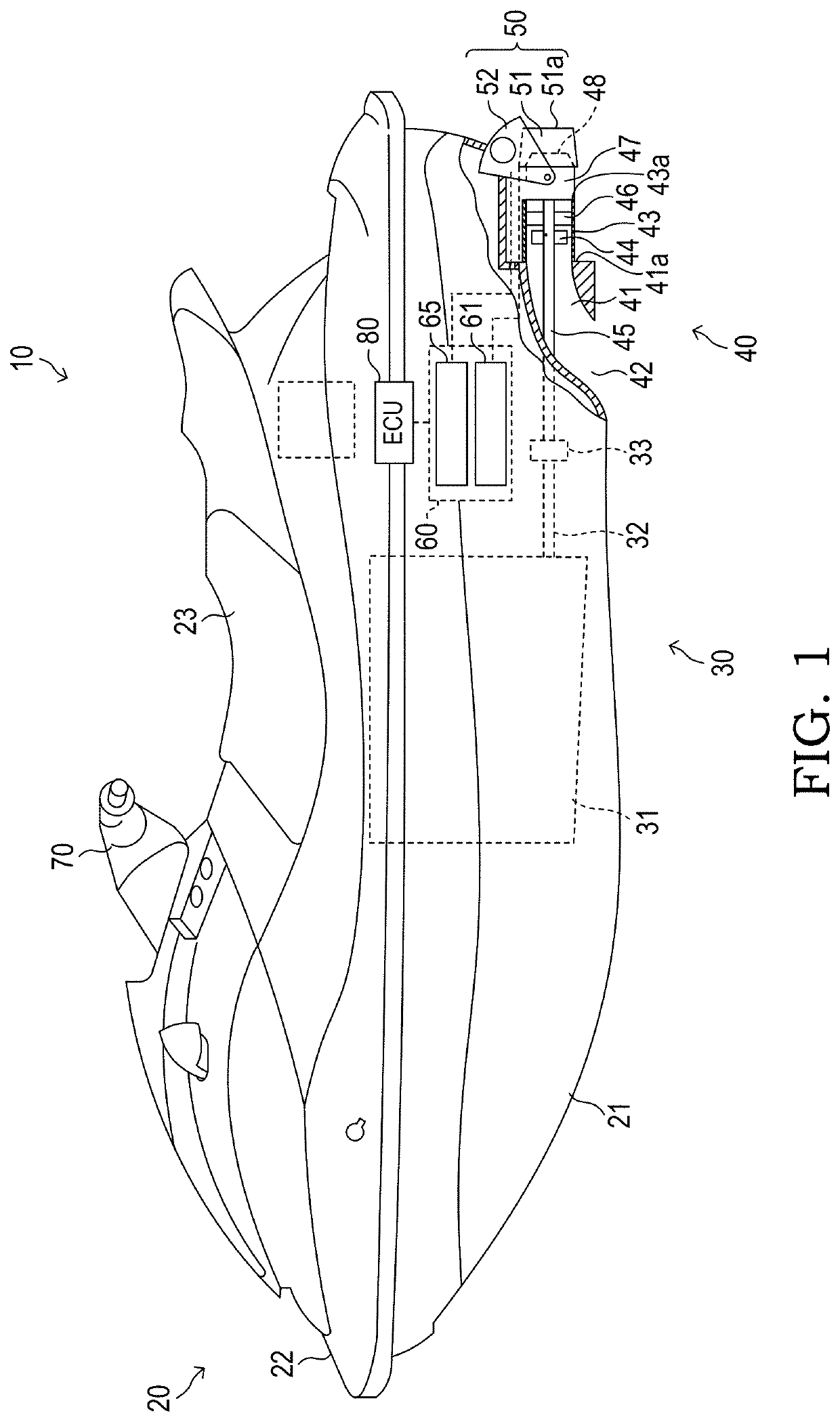 Water jet propulsion boat