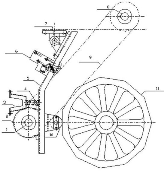 An automatic reset cleaning device