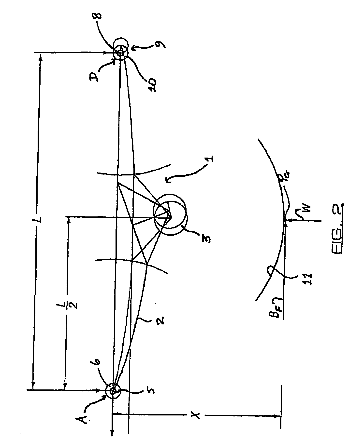 Vehicle leaf spring suspension with radius arms