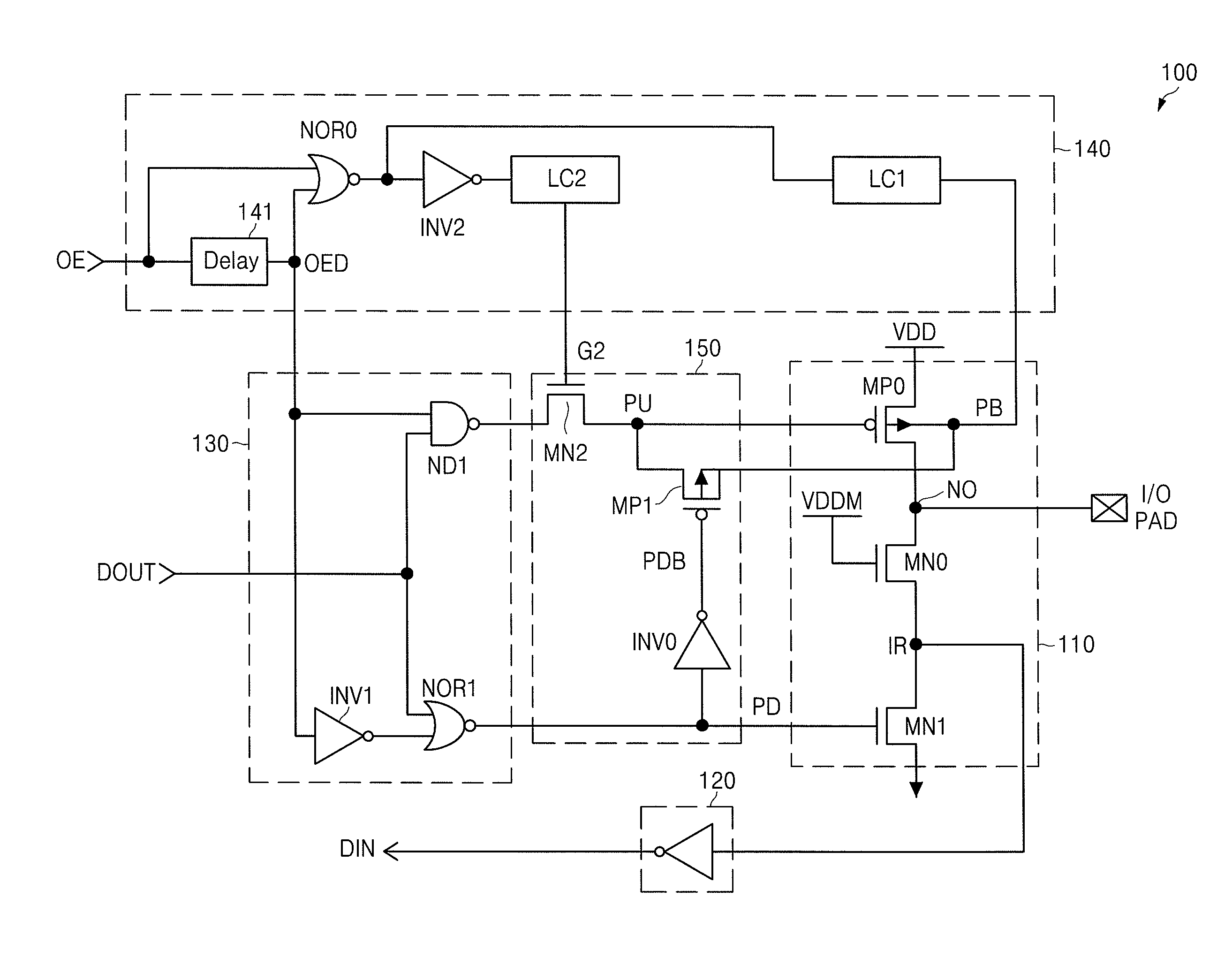 Input/output circuit and integrated circuit apparatus including the same