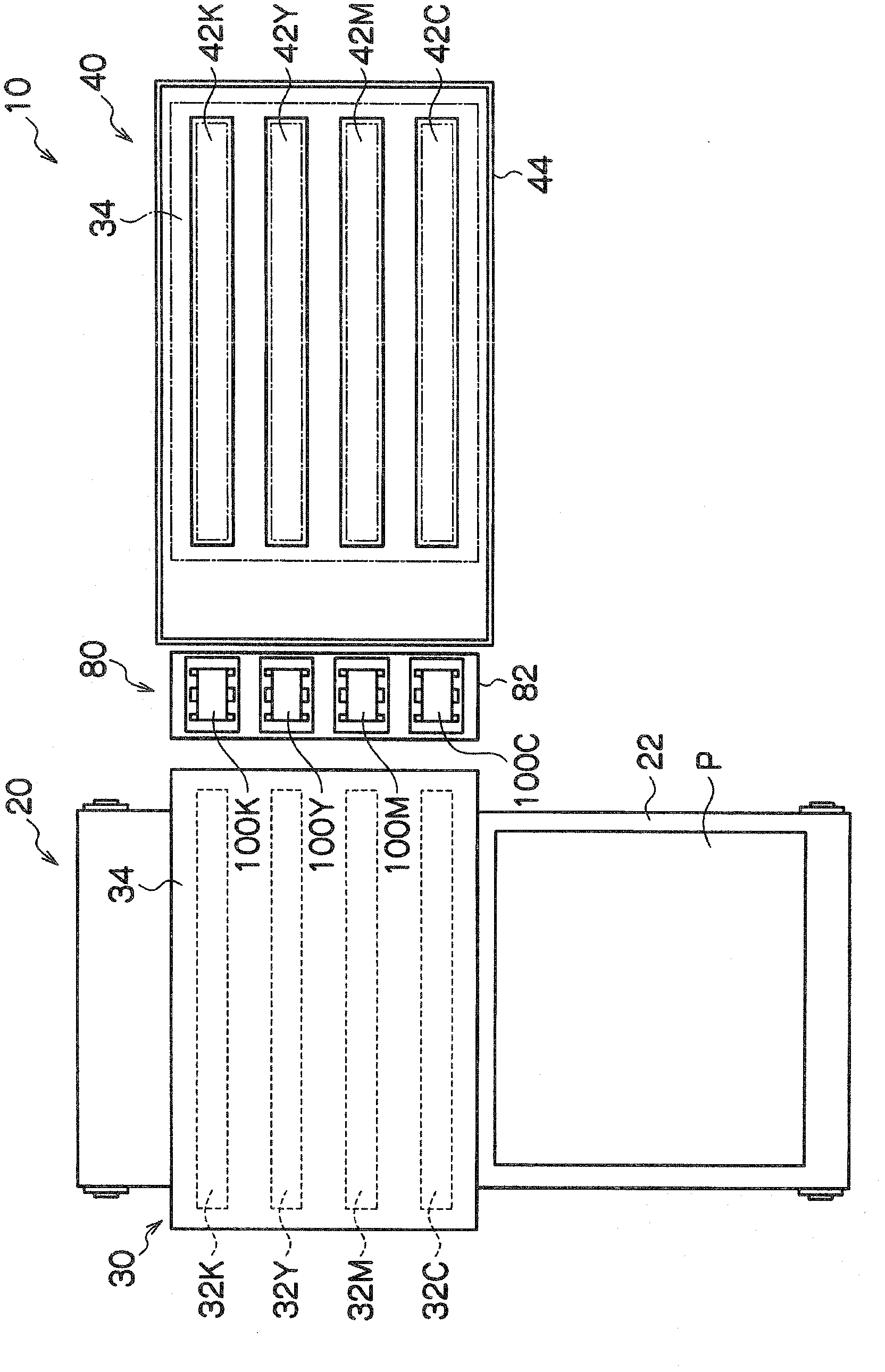 Nozzle surface cleaning device and ink-jet recording device