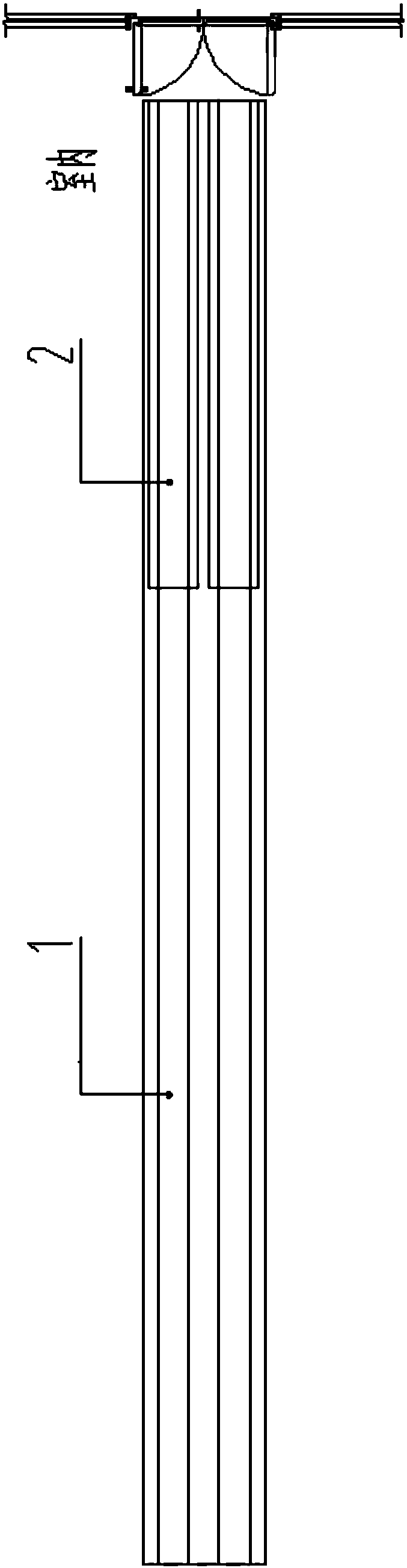 Overhanging cloud ladder breaking through external wall of high-rise and super high-rise building and construction method thereof