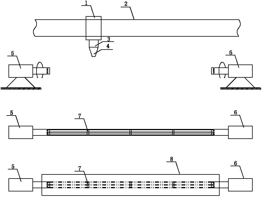 Coreless moulding composite material pole tower and manufacturing method thereof