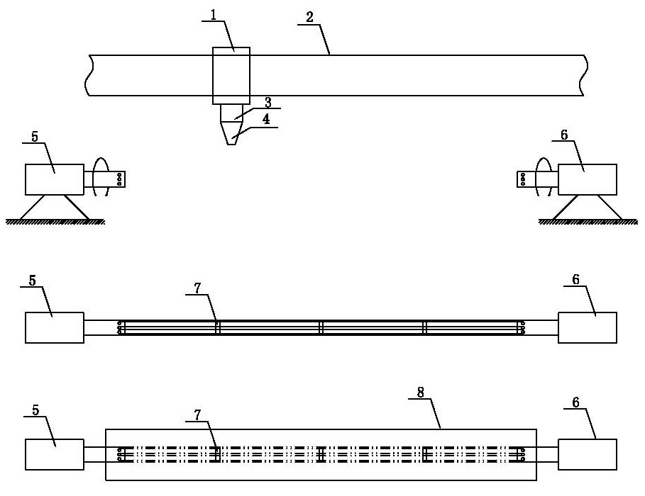 Coreless moulding composite material pole tower and manufacturing method thereof