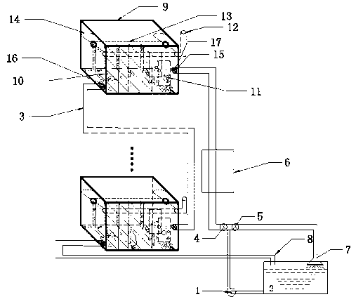 Water treatment device based on mechanism of photocatalysis reaction of nano-crystalline titanium dioxide fiber