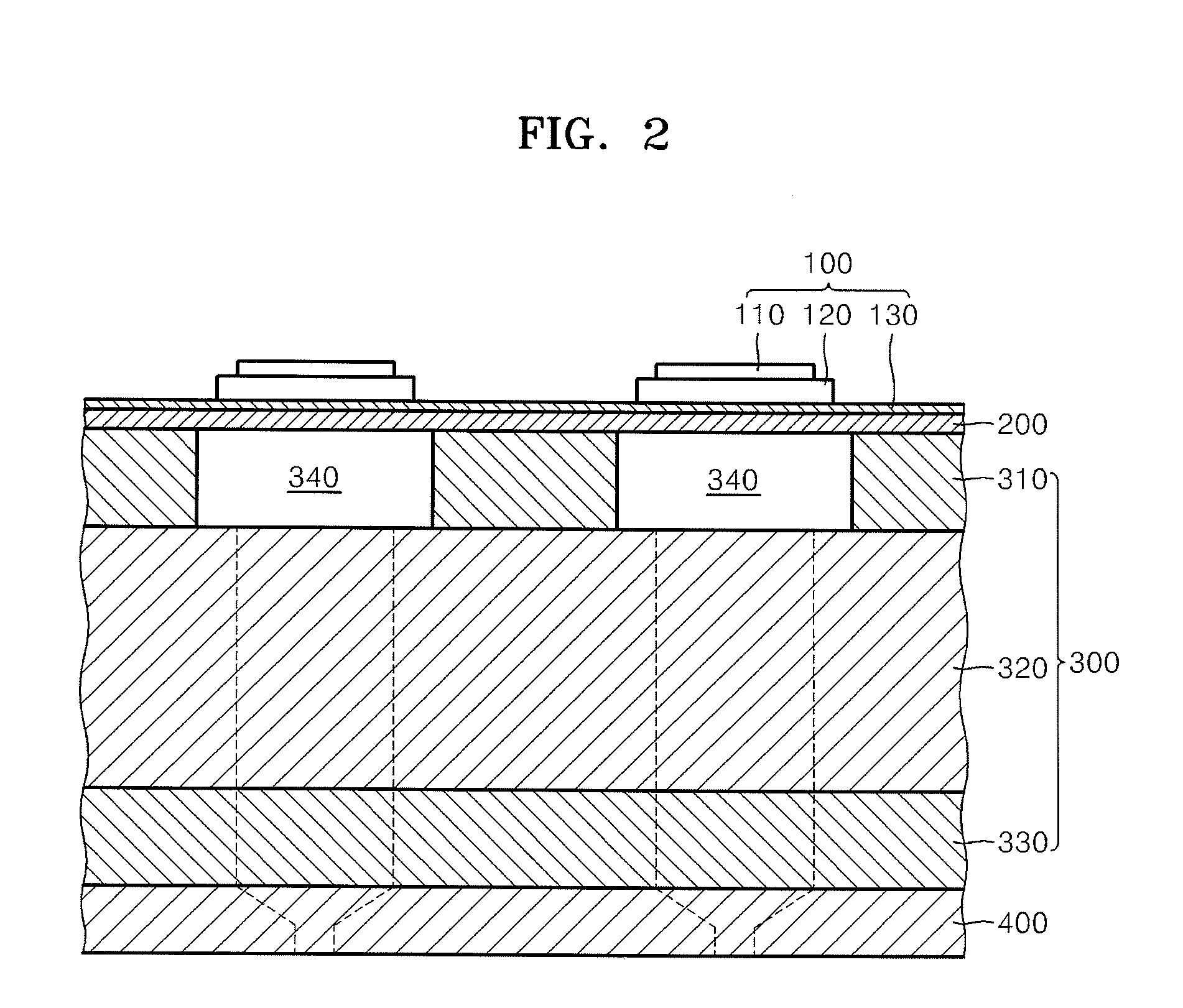 Piezo-electric type page width inkjet printhead and image forming apparatus having the same