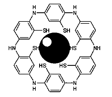 Poly-o-aminobenzenethiol nanometer metal composite particle and preparation method