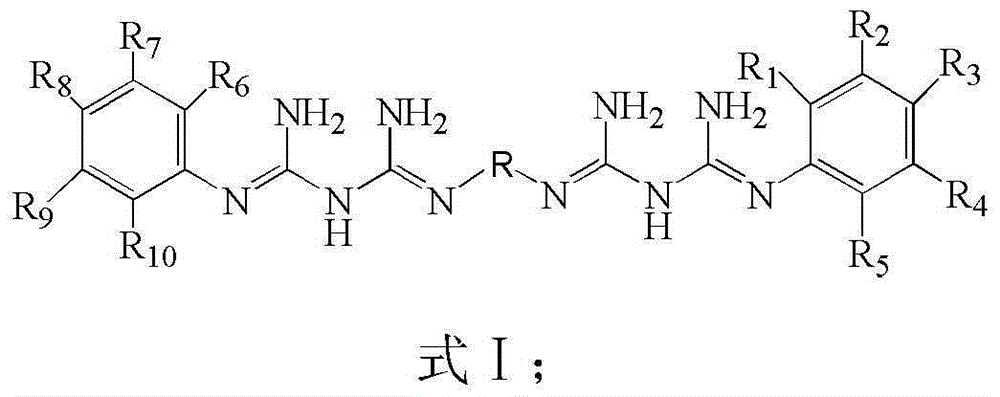Dicyandiamide type epoxy resin curing agent and preparation method and application thereof