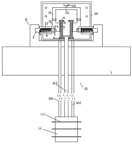 Building material lifting device with heat radiation function