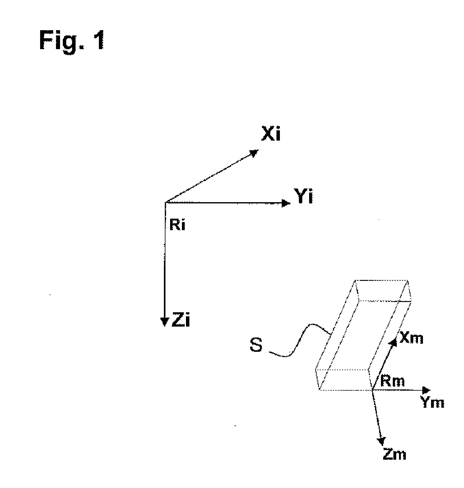 Method for estimating the direction of a moving solid