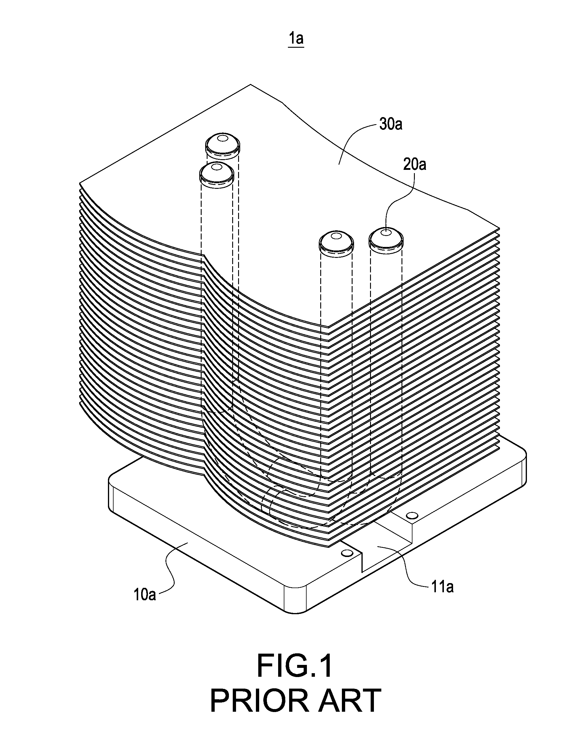 Heat Conducting Structure With Coplanar Heated Portion Manufacturing Method Thereof And Heat Sink Therewith