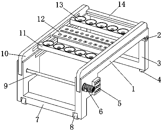 Convenient-to-use work platform capable of ensuring glass splitting safety