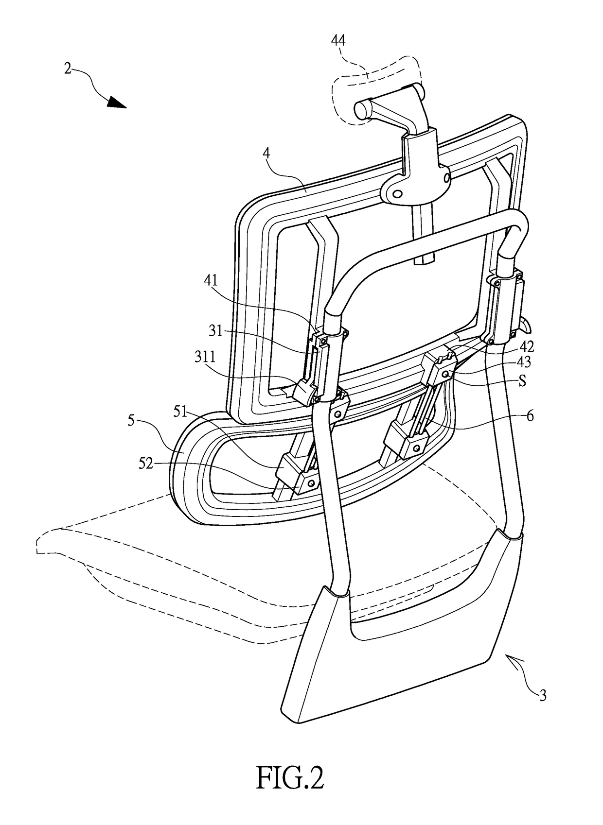 Chair back structure