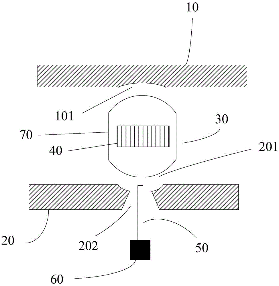 Screen position regulation device of head-wearing visual device and head-wearing visual device