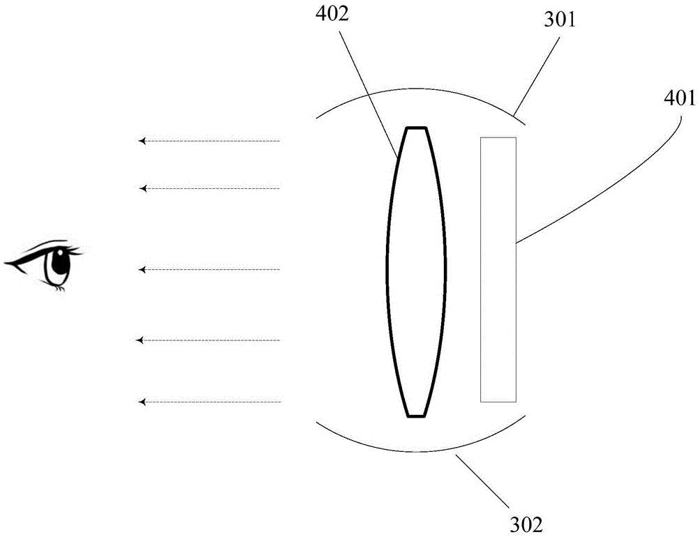 Screen position regulation device of head-wearing visual device and head-wearing visual device