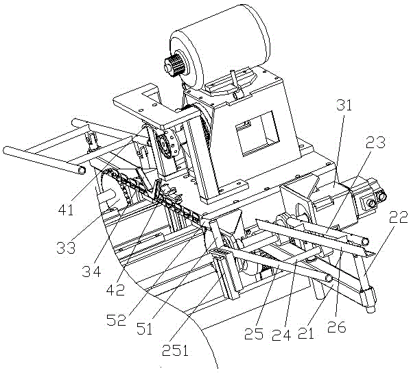 Paper tube edge grinding machine