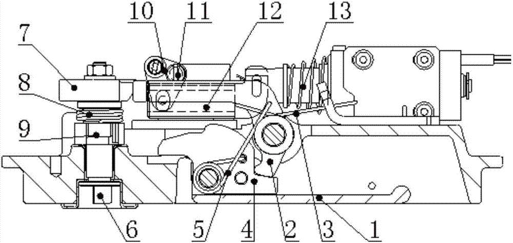 An emergency unlocking device for rail transit vehicle door system