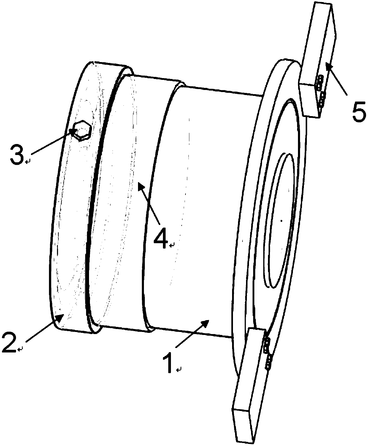 A rapid assembly/de-molding tooling and method for a large-size high-rare-earth magnesium alloy cylindrical part