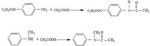 Preparation method of N,(4-ethyoxyl carbonyl phenyl)-N'-methyl-N'-phenyl formamidine