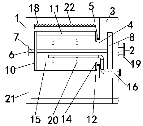 Inertial solid-liquid separation device powered by water flow