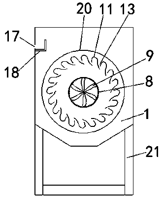 Inertial solid-liquid separation device powered by water flow