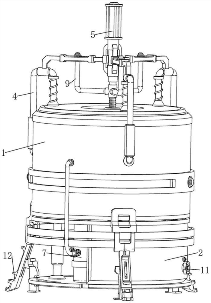 Copper smelting sludge resourceful treatment device