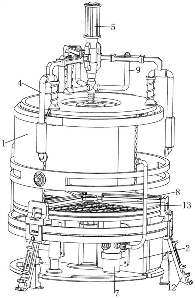 Copper smelting sludge resourceful treatment device