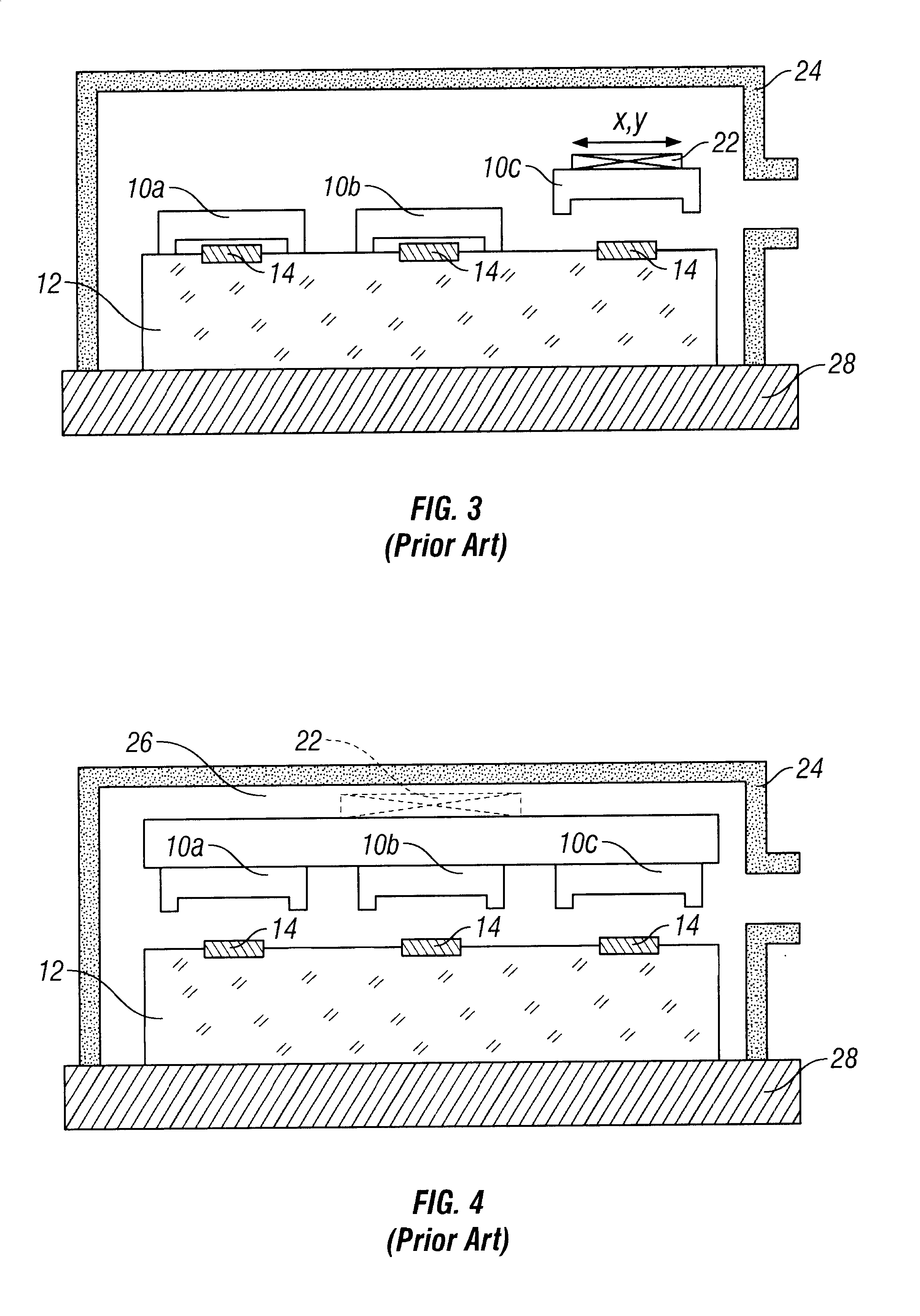 Method for forming a device having a cavity with controlled atmosphere