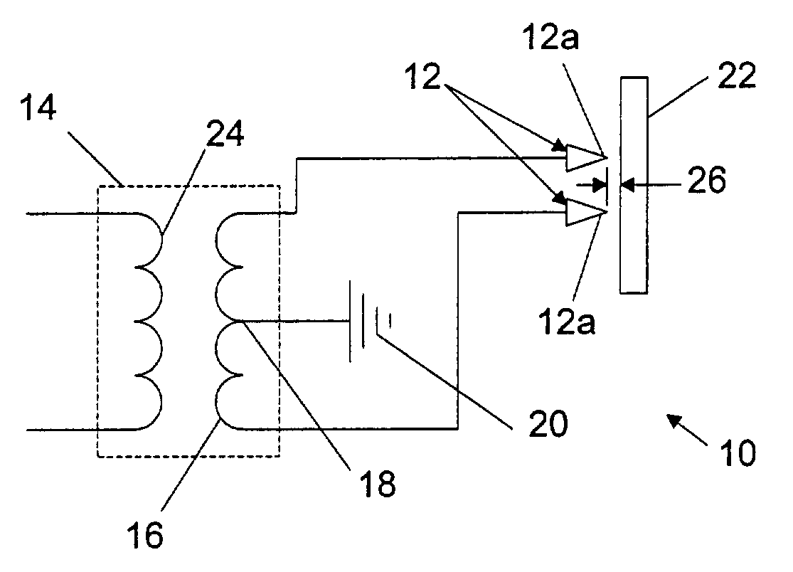Active method and system of establishing electrical contact