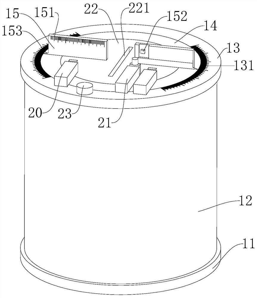 Quantifiable cutting device for factory aluminum profiles