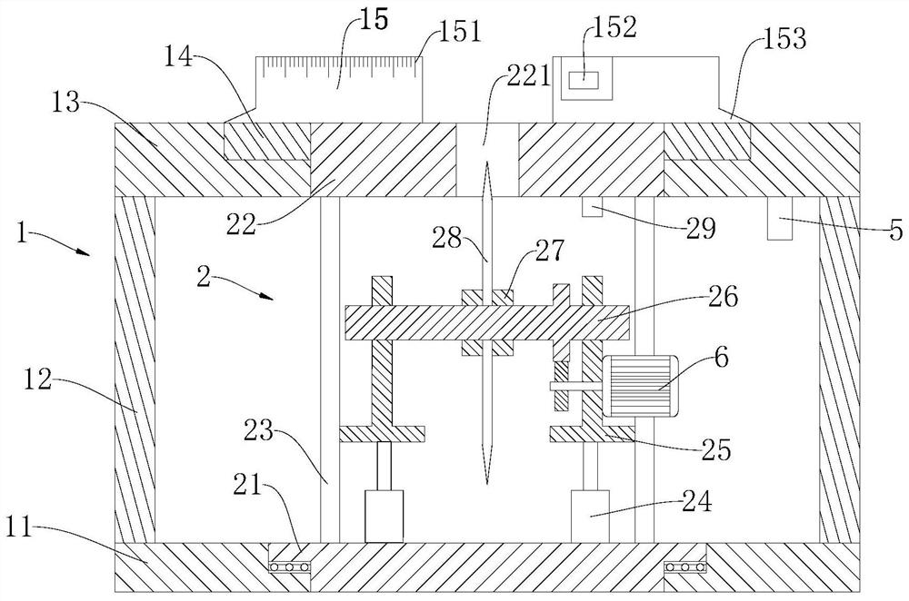 Quantifiable cutting device for factory aluminum profiles