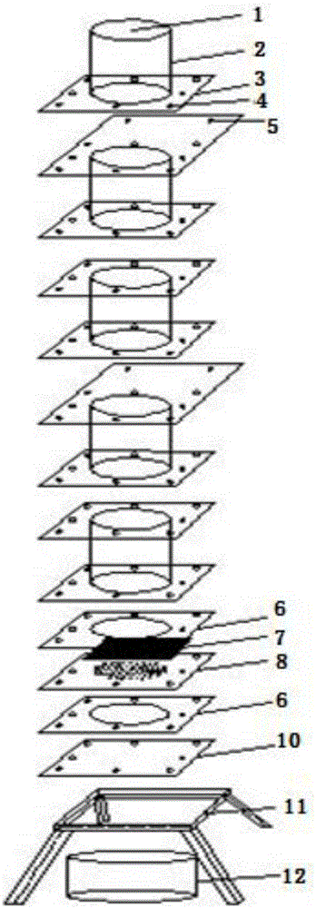 Determination device and method for mine tailing filling grain class distribution rules