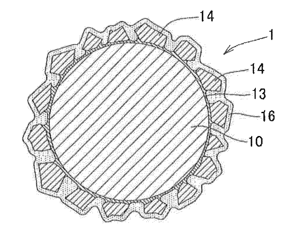 Super-abrasive grain fixed type wire saw, and method of manufacturing super-abrasive grain fixed type wire saw