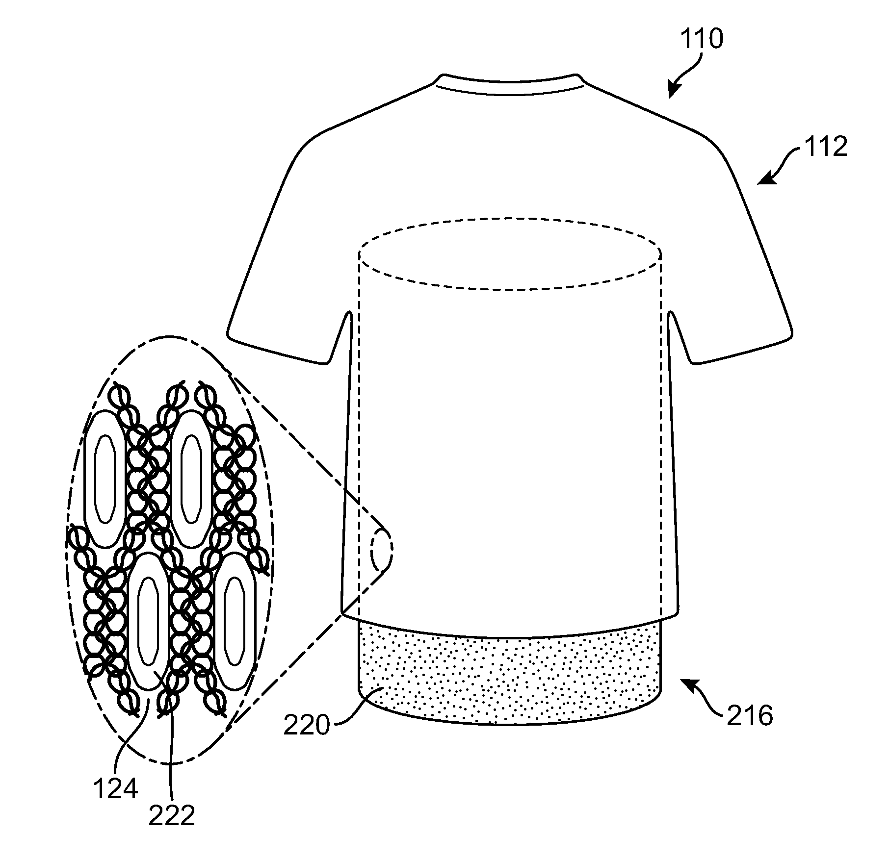 Knit article of apparel and apparel printing system and method