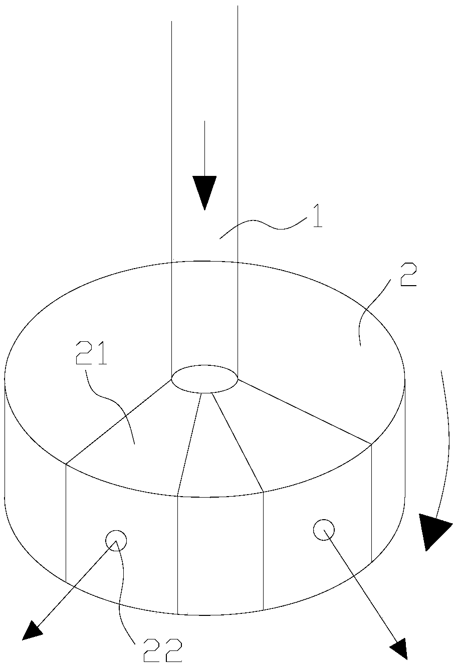 Multi-channel centrifugal throw tray for winnower