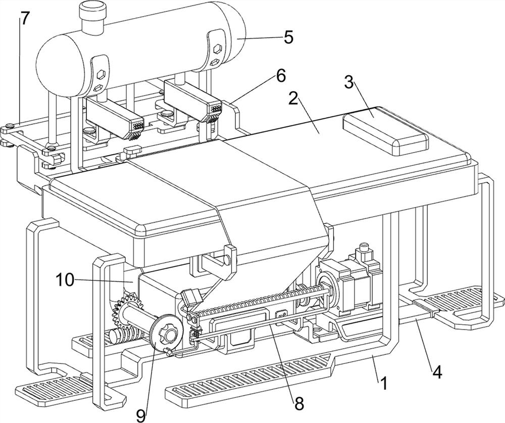 Gynecological operating bed with disinfection function