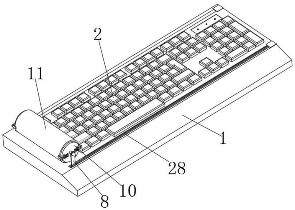 A keyboard with customizable keys