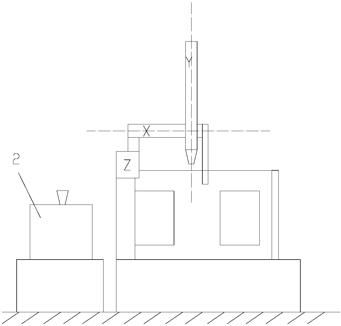 Oil drum nozzle in-mold forming robot