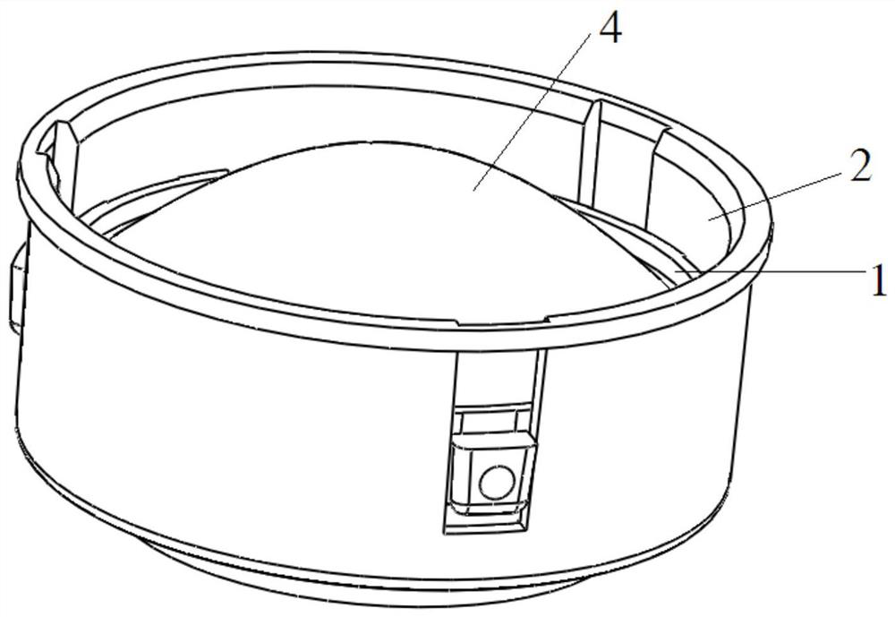 Sliding type zoom lens support and lamp structure