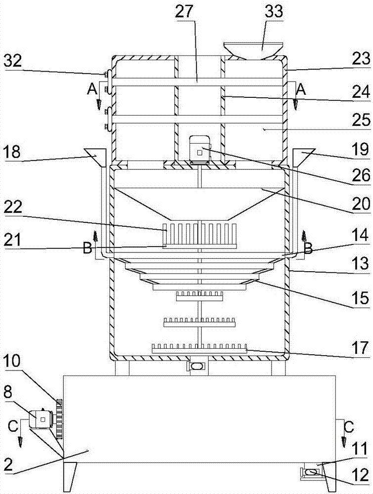 Circulation and decoloration device for epoxy type plasticizer production and processing